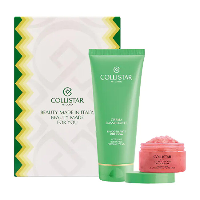 Collistar Set Collistar Intensive Firming & Reshaping Cream 200ml + Firming & Elasticizing Talasso-Scrub Liekninanti kūno priežiūros priemonė Moterims
