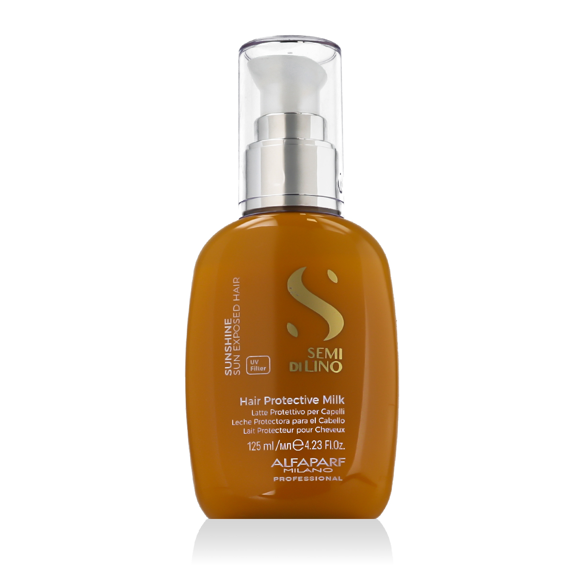 AlfaParf Milano Semi Di Lino Sunshine Hair Protective Milk 125ml paliekama priemonė plaukams
