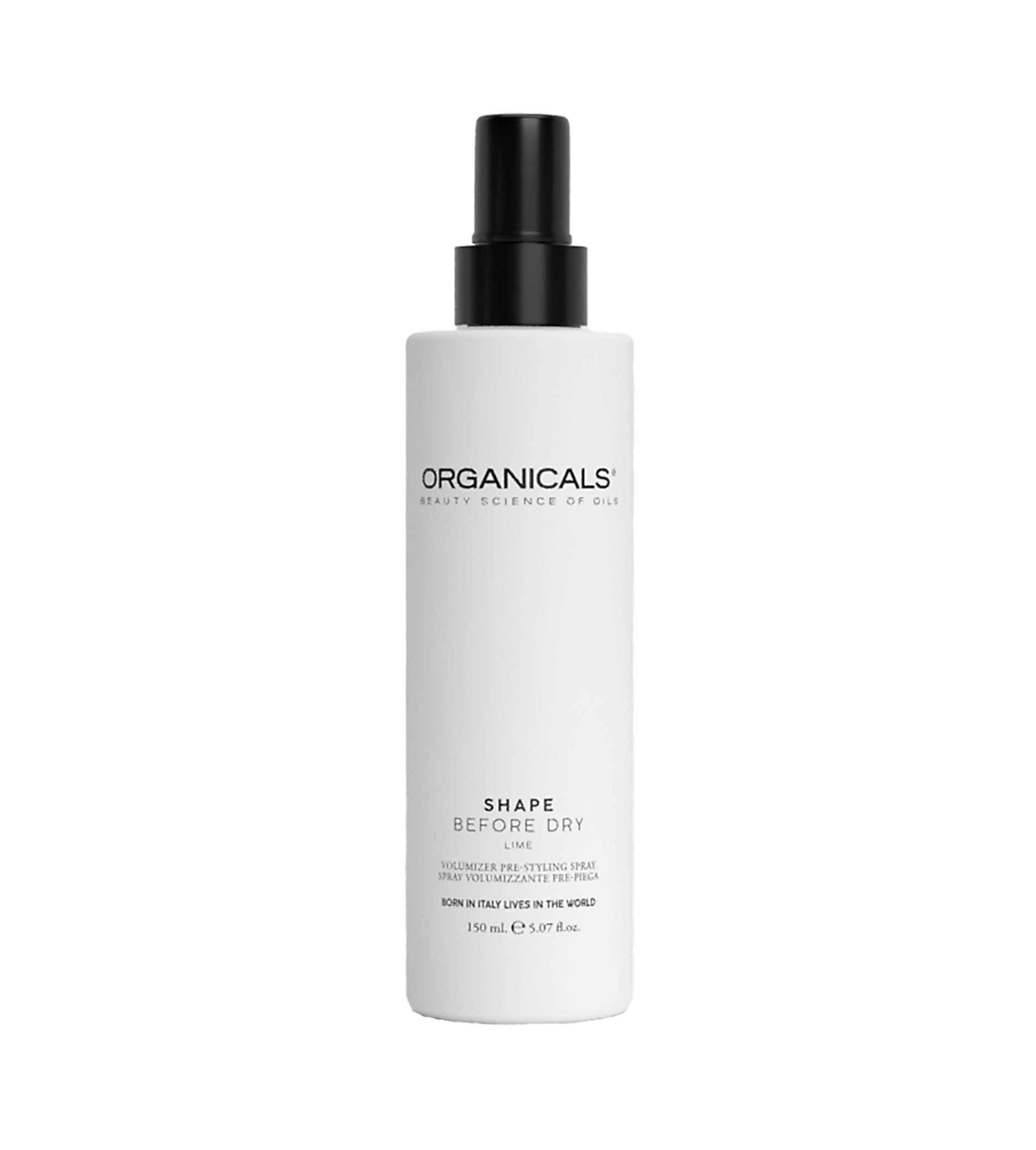 Organicals Shape Before Dry 150ml priemonė plaukų apimčiai