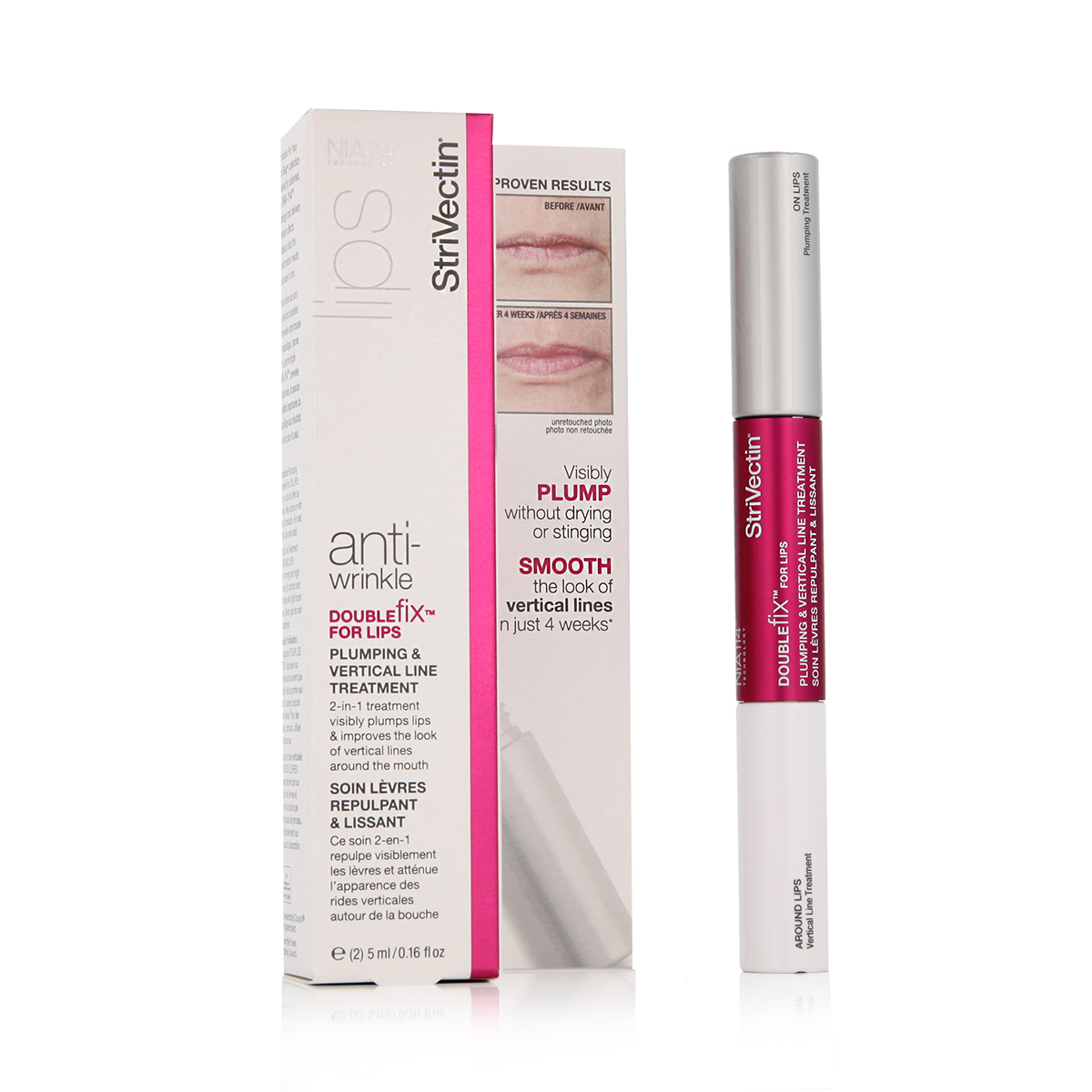StriVectin Anti-Wrinkle Double Fix Plumping & Vertical Line Treatment 10ml lūpų balzamas
