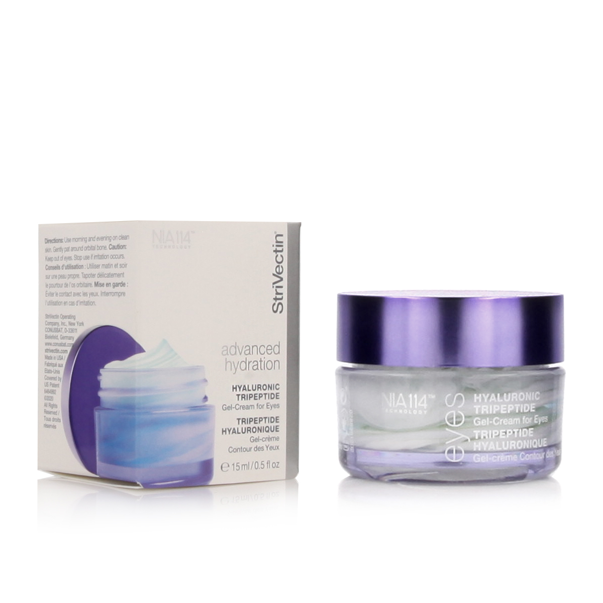 StriVectin Advanced Hydration Hyaluronic Tripeptide Gel-Cream 15ml paakių kremas