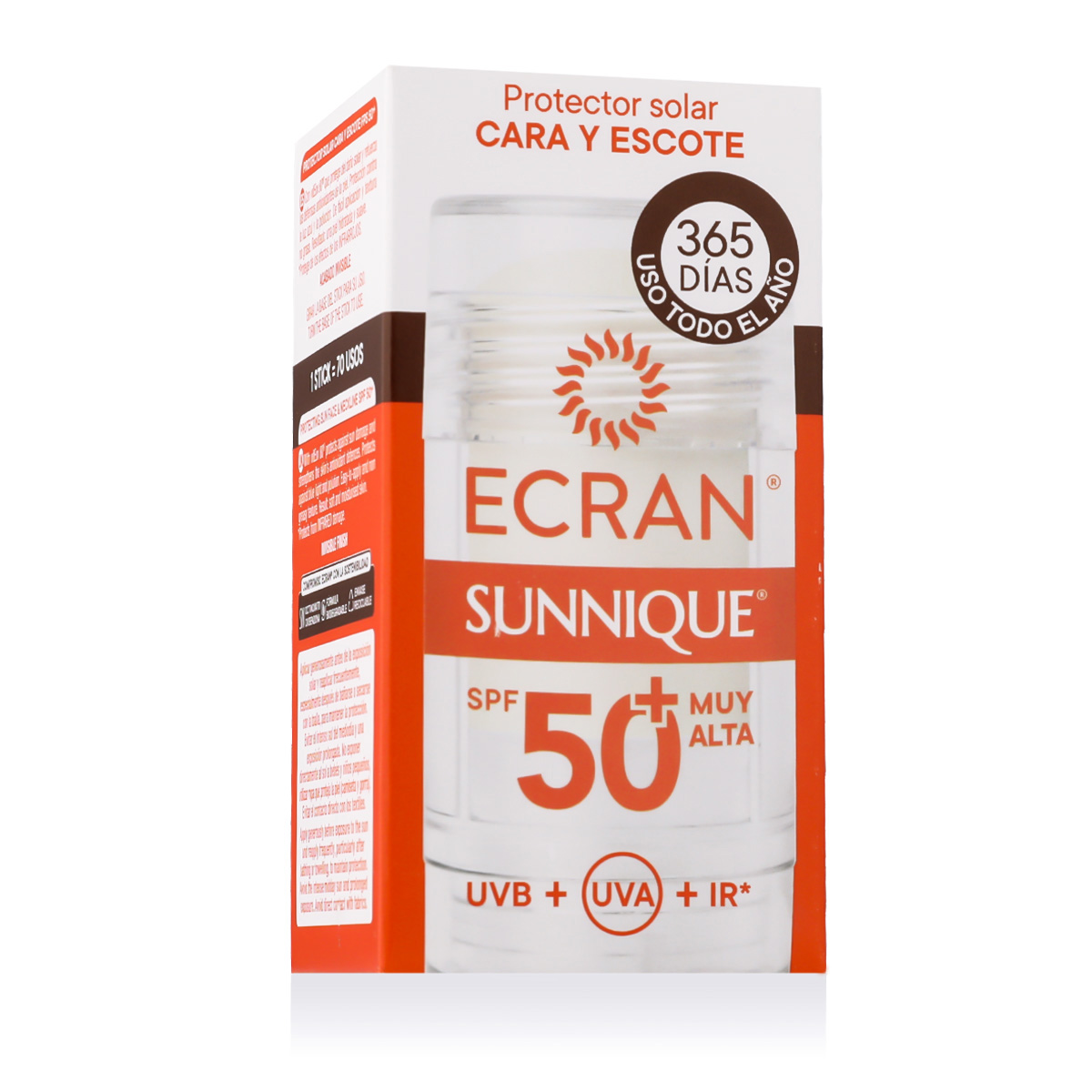 Ecran Sunnique Face and Neckline Sunscreen Stick 30ml veido apsauga