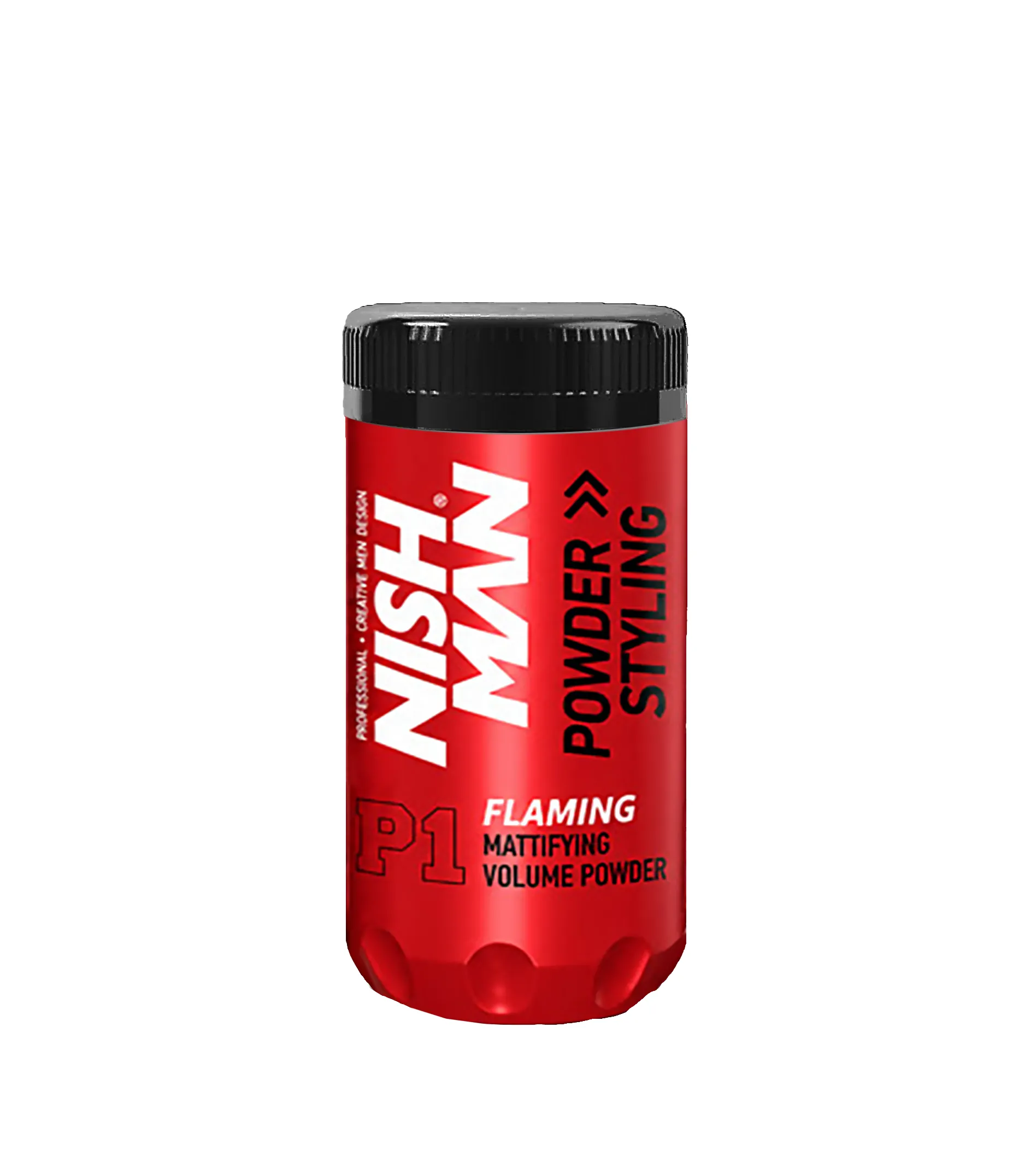 NISHMAN objemov&yacute; stylingov&yacute; pudr 20 g Powder Hair Styling Wax Flaming Plaukų va&scaron;kas