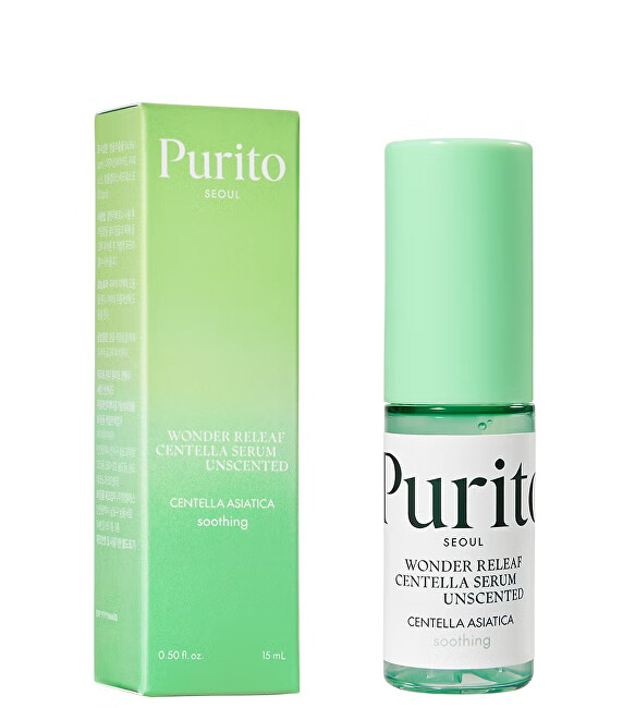 Purito Purito Seoul Wonder Releaf Centella Serum Unscented Veido priemonė raudonuojančiai ir jautriai odai Moterims