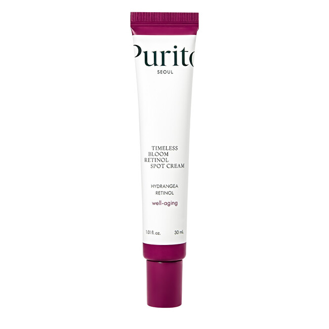 PURITO Timeless Bloom Retinol Spot Cream - Lok&aacute;ln&iacute; kr&eacute;m proti st&aacute;rnut&iacute; pleti Veido priežiūra nuo senėjimo Moterims