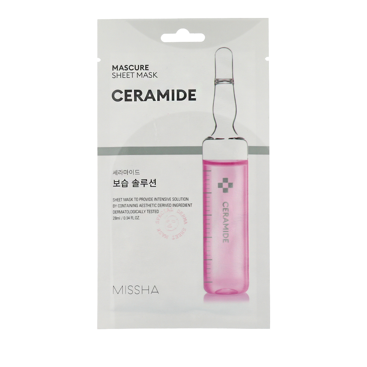 Missha Mascure Sheet Mask Ceramide Veido kaukė Unisex