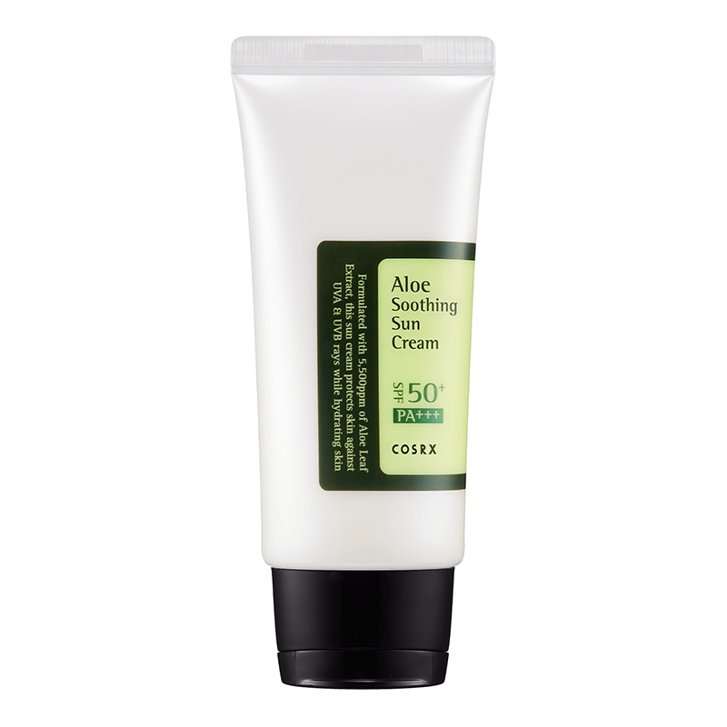 COSRX Aloe Soothing Sun Cream 50ml veido apsauga
