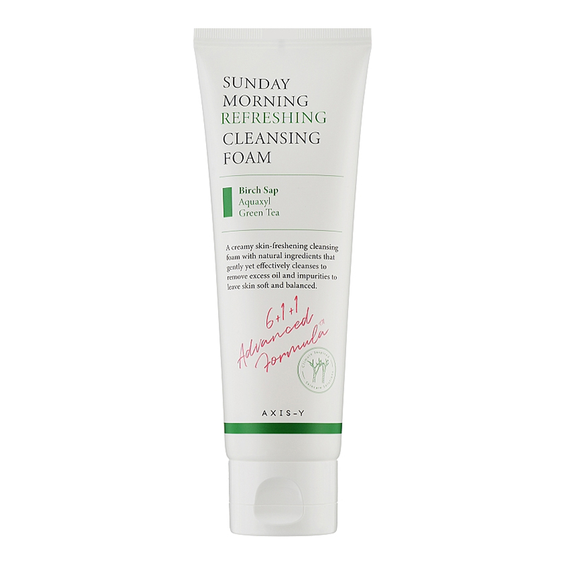 Axis-y Sunday Morning Refreshing Cleansing Foam - Čist&iacute;c&iacute; pěna s osvěžuj&iacute;c&iacute;m &uacute;činkem Veido prausiklis Unisex