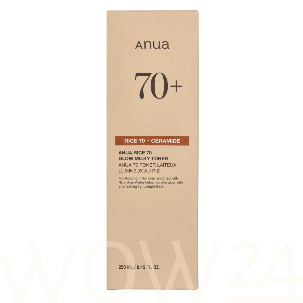 Anua Rice + Ceramide 70% Glow Milky Toner 250ml veido losjonas
