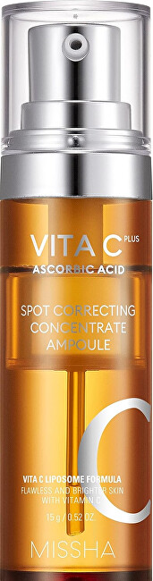 Missha Vitamin C serum Vita C Plus (Spot Correct ing Concentrate Ampoule) Pigmentinių dėmių &scaron;alinimo priemonė Moterims