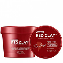 Missha Amazon Red Clay 110ml Veido kaukė
