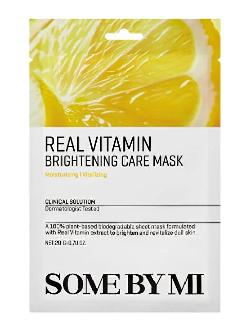 Some by mi Real Vitamin Brightening Care Mask Drėkinamasis veido kremas Moterims
