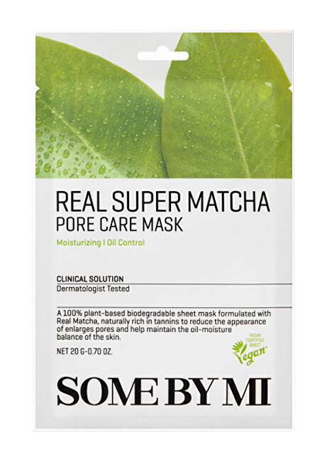 Some by mi Real Super Matcha Pore Care Mask (20 g) Veido prausiklis Moterims