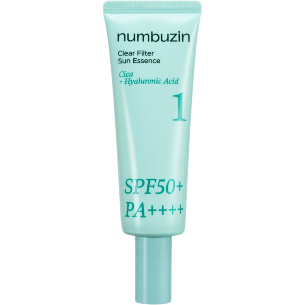 Numbuzin Numbuzin No.1 Clear Filter Sun Essence SPF 50+ Veido apsauga nuo saulės Unisex
