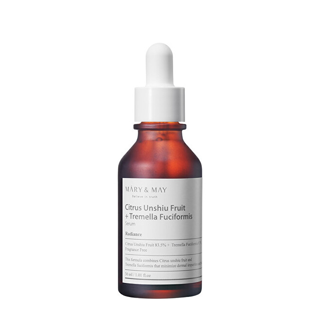 MARY & MAY Brightening skin serum Citrus Unshiu + Tremella Fuciformis (Serum) Drėkinamasis veido kremas Moterims