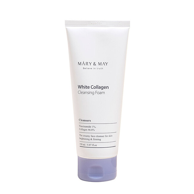 MARY & MAY Mary and May, White Collagen, Brightening & Firming, Cleansing Foam, Veido prausiklis Moterims