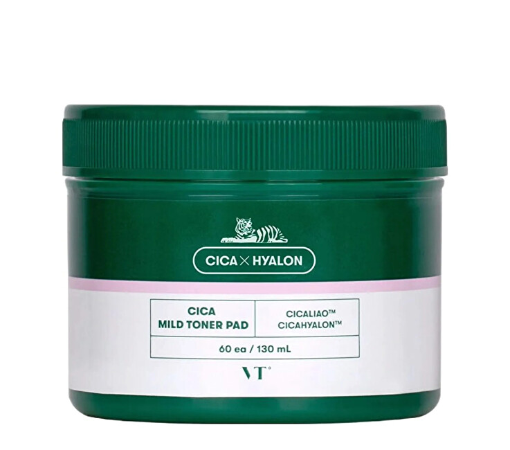 VT Cosmetics Cica Mild Toner Pad 60vnt drėgnos servetėlės