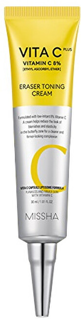 Missha Brightening skin cream Anti-Age Vita C Plus (Eraser Toning Cream) Pigmentinių dėmių &scaron;alinimo priemonė Moterims