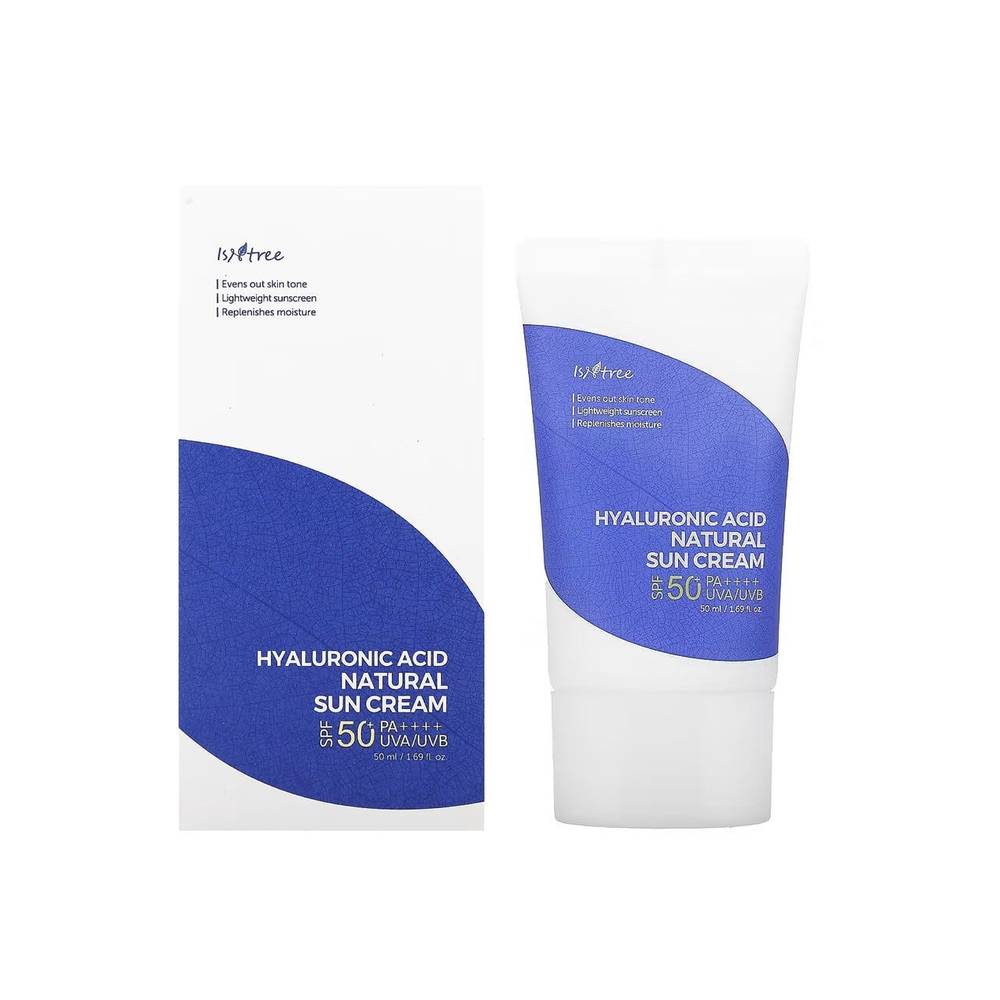 Isntree Isntree Hyaluronic Acid Natural Sun Cream SPF50+ Veido apsauga nuo saulės Unisex