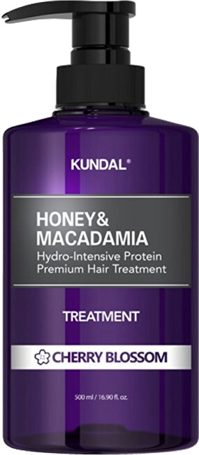 KUNDAL Hydrointensive Protein Hair Treatment Honey & Macadamia Cherry Blossom (Treatment) Priemonė pažeistiems plaukams Moterims