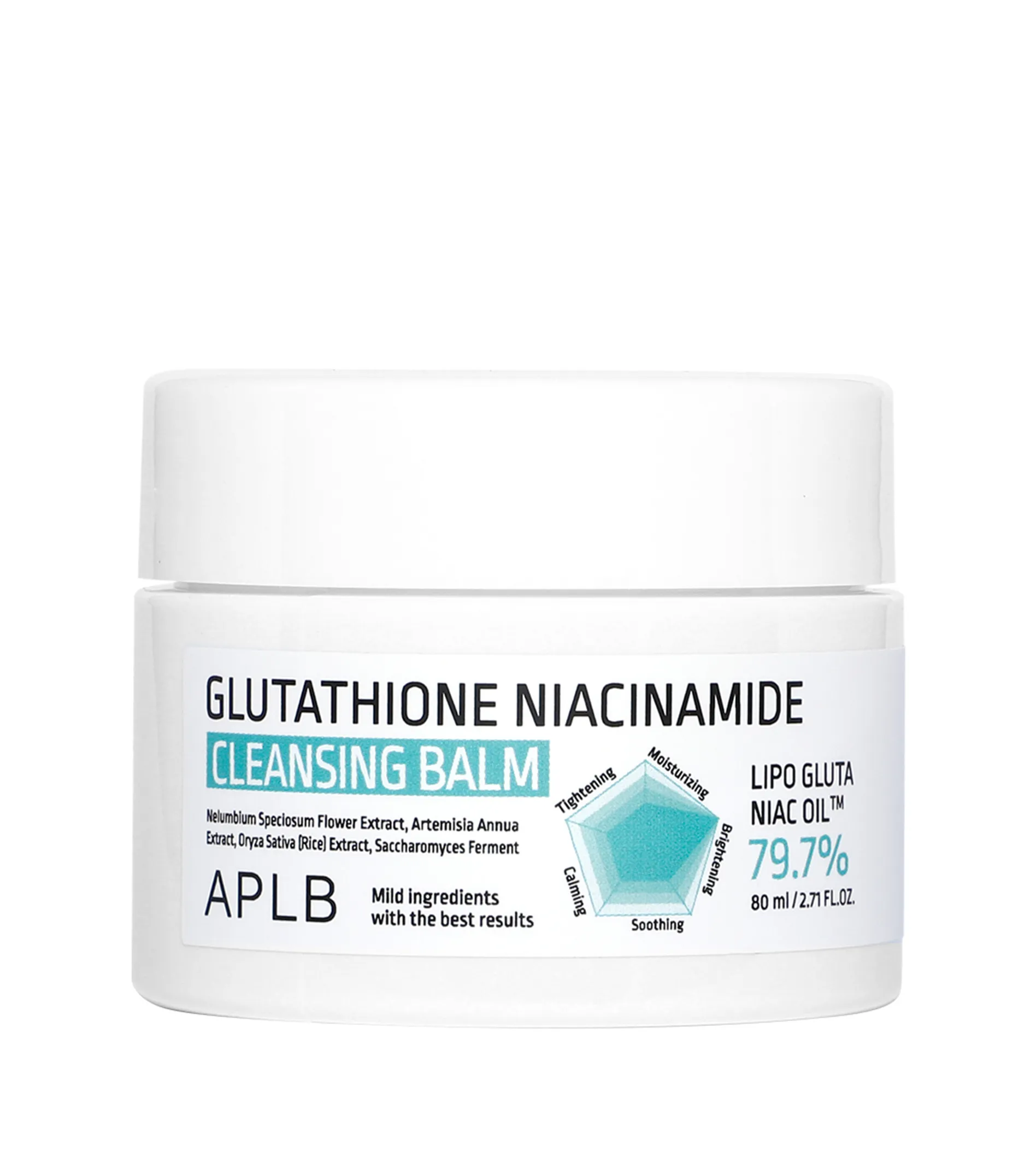 APLB Glutathione Niacinamide Cleansing Balm 80ml veido valiklis