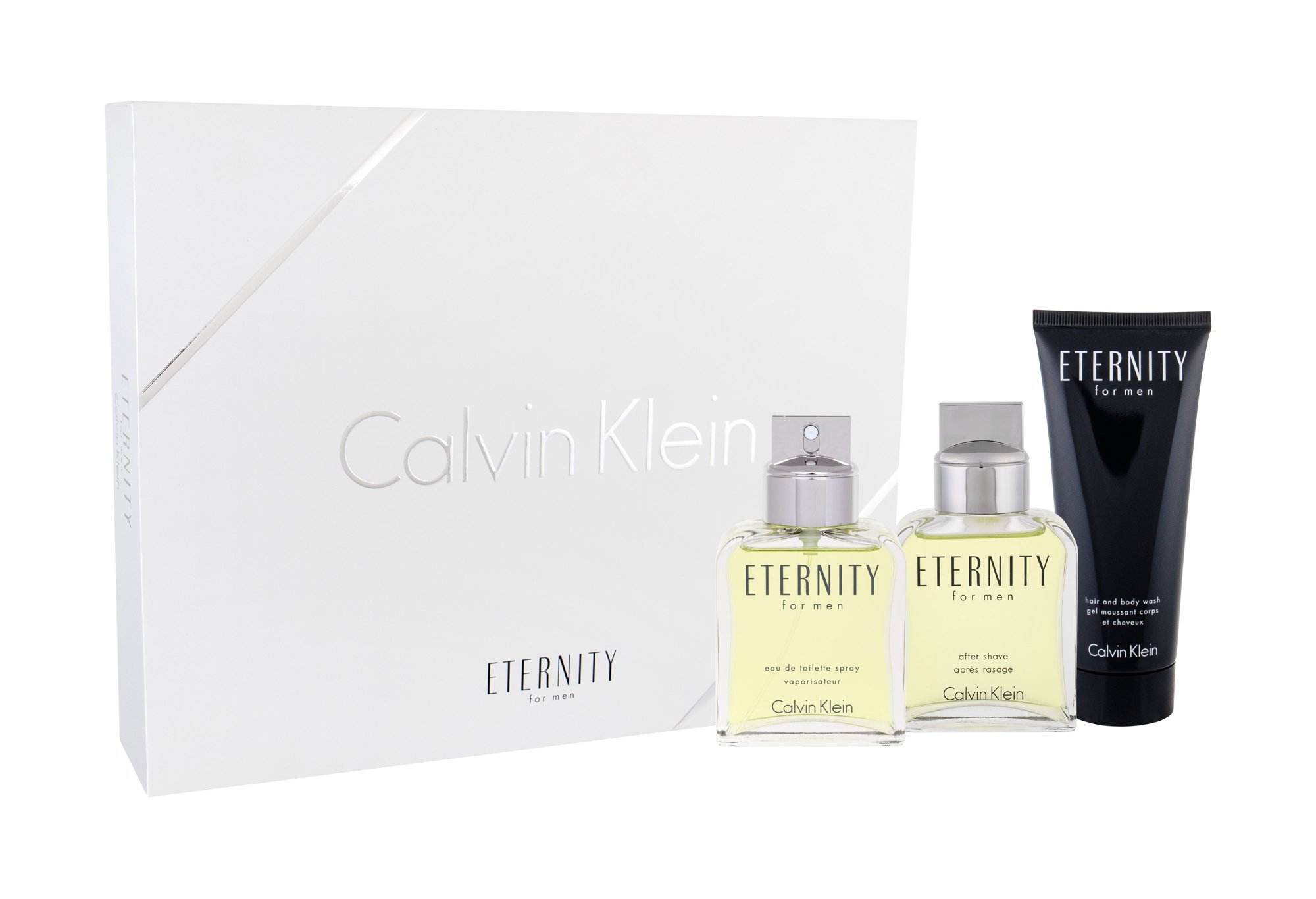 Calvin Klein Eternity 100ml Edt 100ml + 100ml Aftershave + 100ml Shower gel EDT Rinkinys