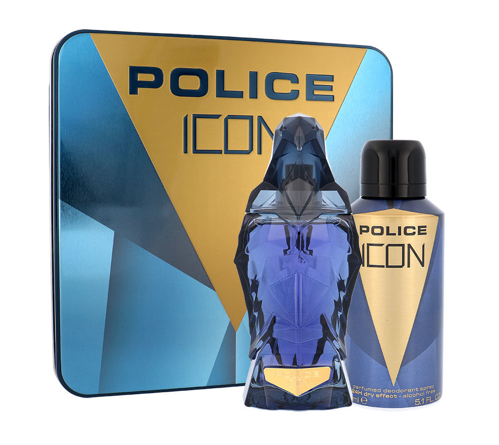 Police Icon 125ml Edp 125 ml + Deodorant 150 ml Kvepalai Vyrams EDP Rinkinys