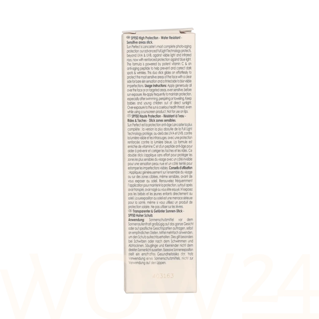 Lancaster Lancaster Sun Perfect Sun Clear & Tinted Duo Stick SPF50 12 g veido apsauga