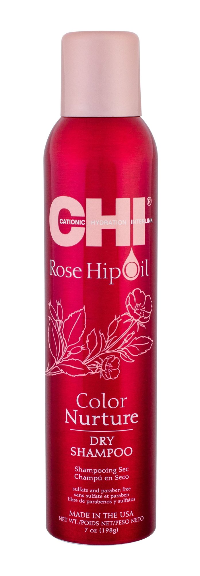 Farouk Systems CHI Rose Hip Oil Color Nurture 198g sausas šampūnas
