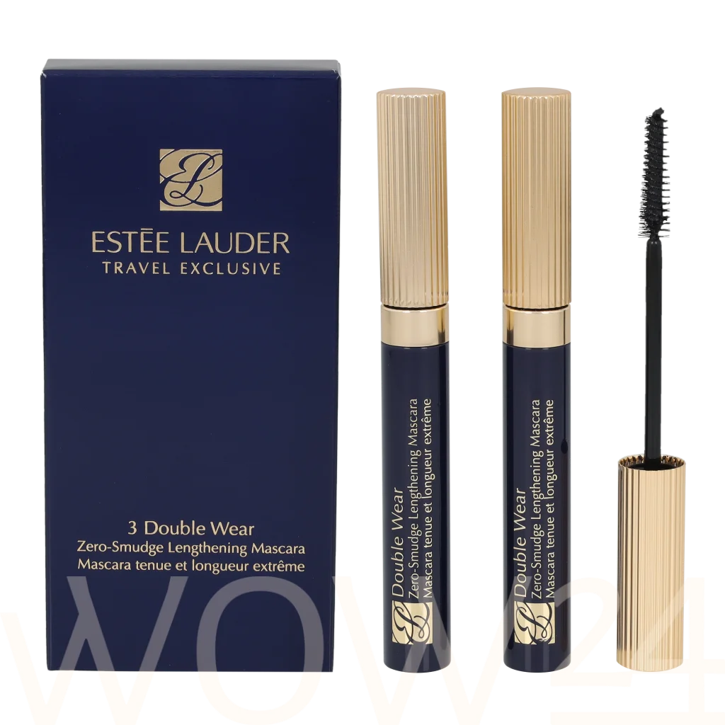Este&eacute; Lauder E.Lauder 3 Double Wear Travel Exclusive Trio Set 18 ml blakstienų tu&scaron;as