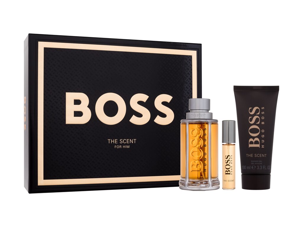 Hugo boss Boss The Scent 2015 Eau De Toilette 100 ml Edt 100 ml + Edt 10 ml + Shower Gel 100 ml Damaged box Set
