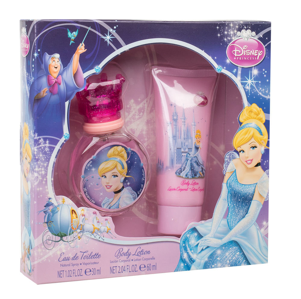 Disney Princess Cinderella 30ml EDT 30 ml + body lotion 60 ml Kvepalai Vaikams EDT Rinkinys (Pažeista pakuotė)