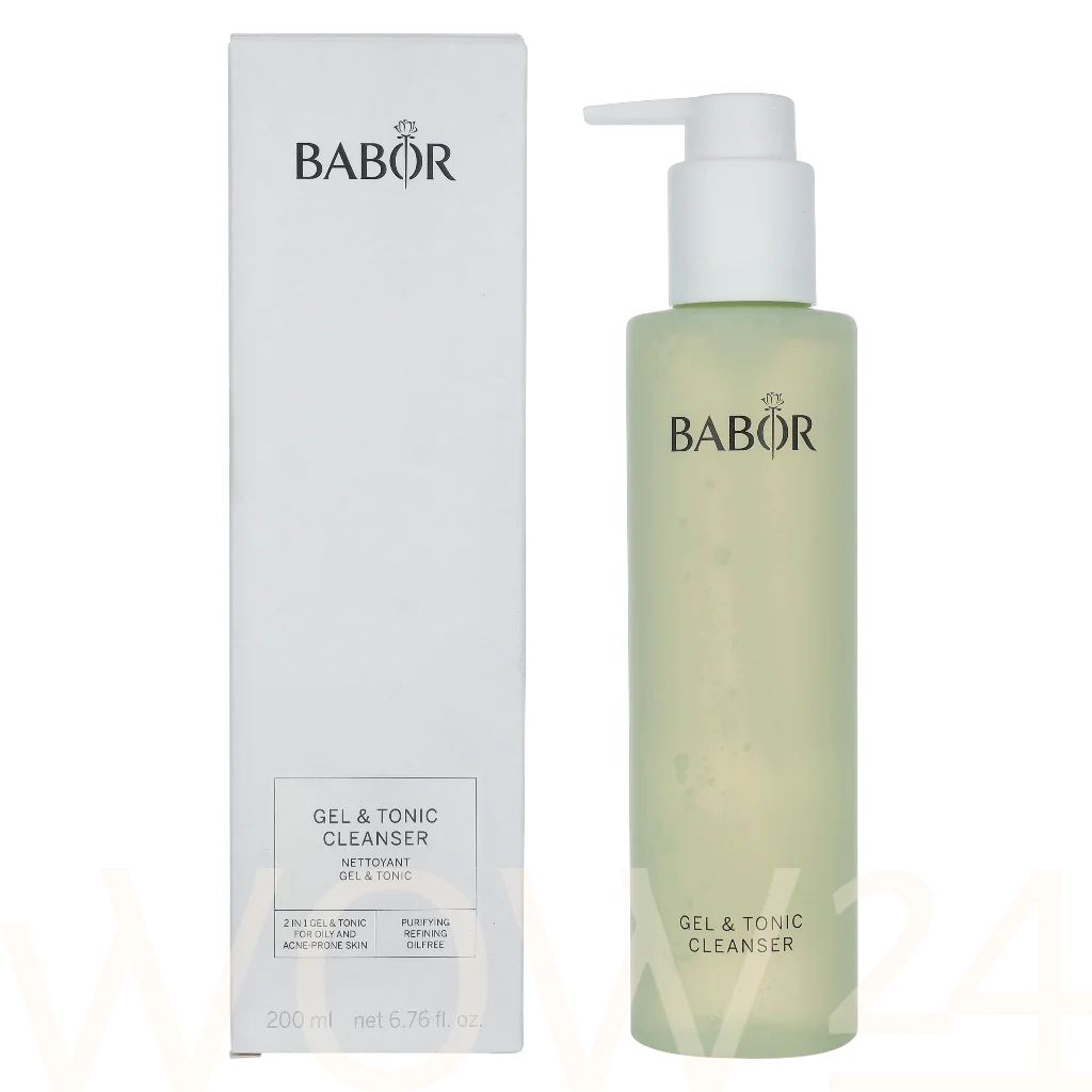 Babor Babor Cleansing 2 in 1 Gel & Tonic Cleanser 200 ml natūrali veido odos priežiūros priemonė