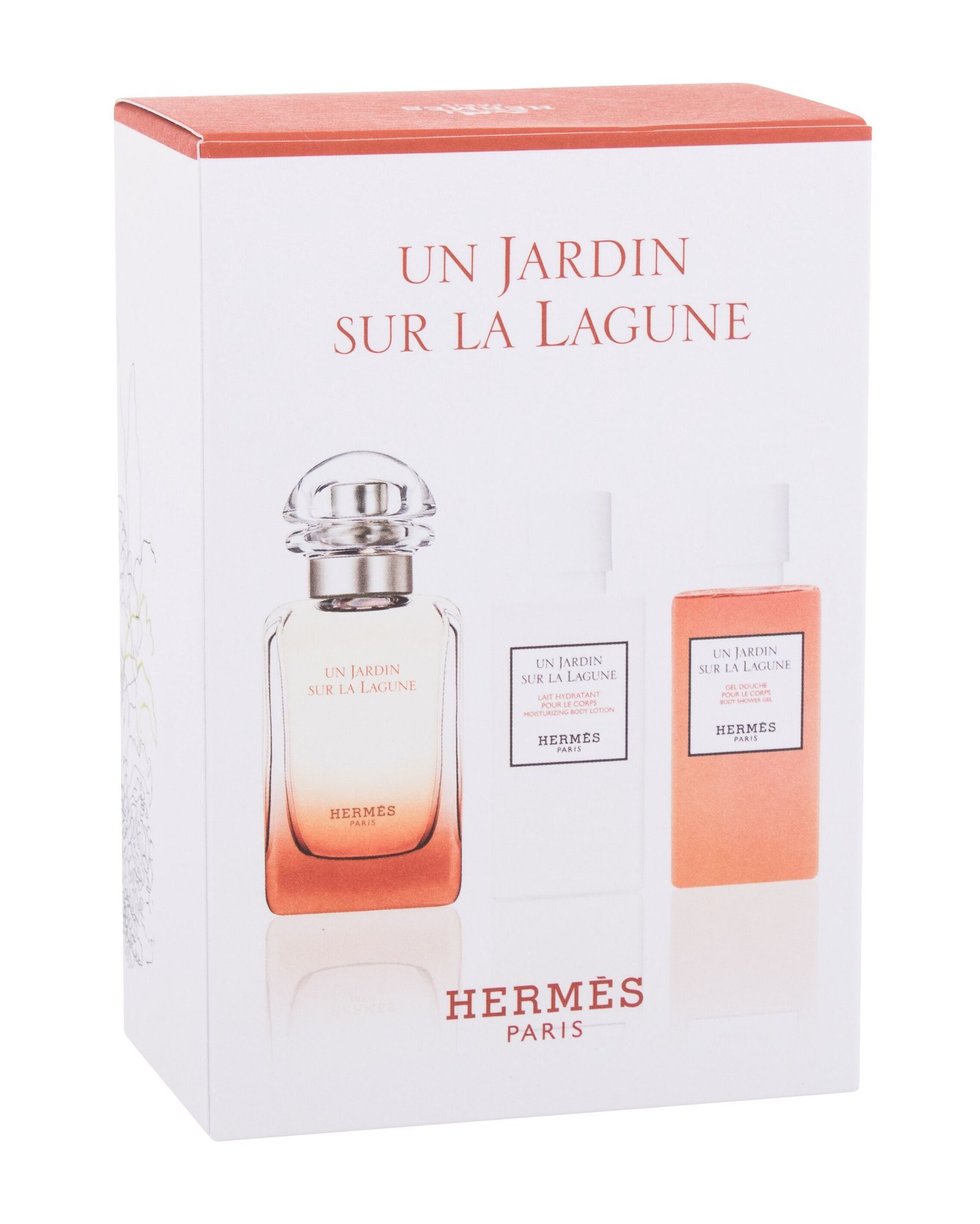 Hermes Un Jardin Sur La Lagune 50ml Edt 50 ml + Body Lotion 40 ml + Shower Gel 40 ml Kvepalai Unisex EDT Rinkinys