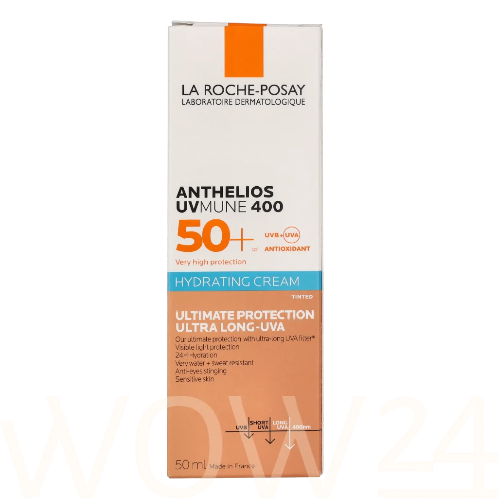 La Roche-Posay LRP Anthelios UVmune 400 Moisturizing Cream SPF50+ 50 ml natūrali veido odos priežiūros priemonė