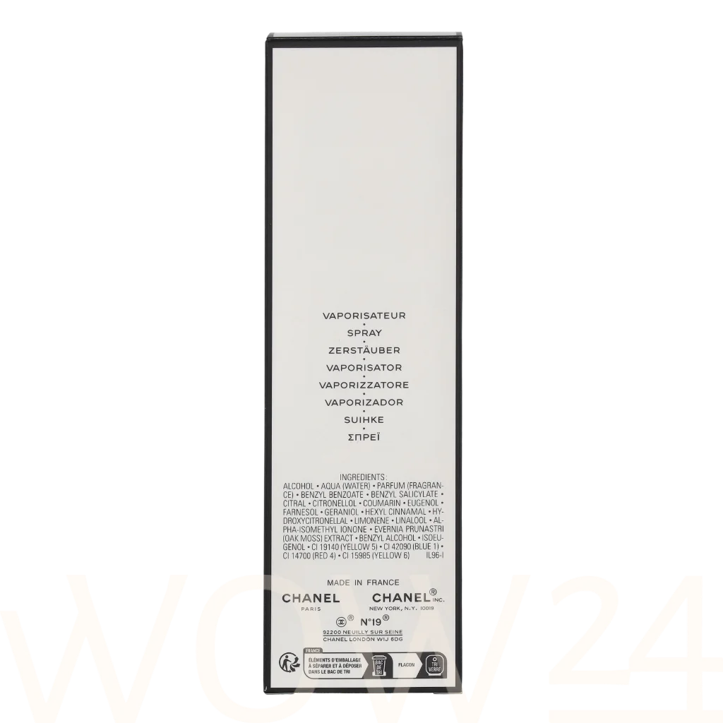 Chanel Chanel No 19 Edt Spray 100 ml kvepalai Moterims EDT