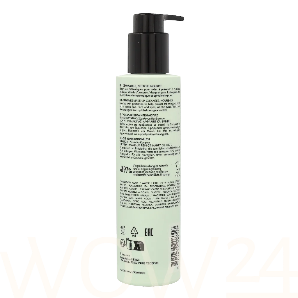 Lierac Paris Lierac The Cleansing Milk 200 ml natūrali veido odos priežiūros priemonė