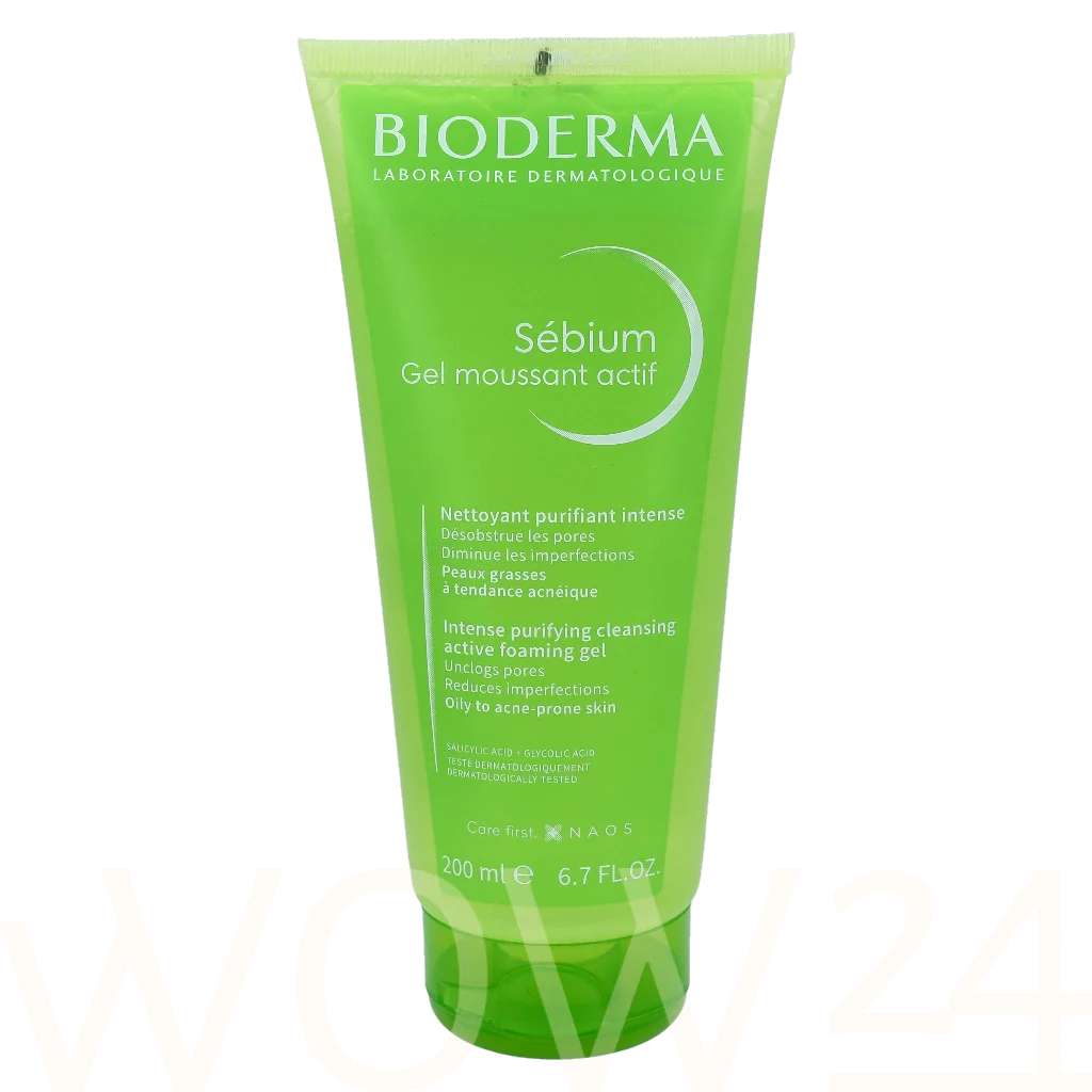  Bioderma Sebium Int. Purifying Cleansing Active Foaming Gel 200 ml natūrali veido odos priežiūros priemonė