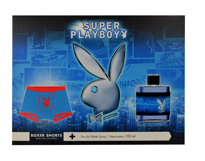 Playboy Super Playboy 100ml Edt 100ml + Boxer Shorts Kvepalai Vyrams EDT Rinkinys