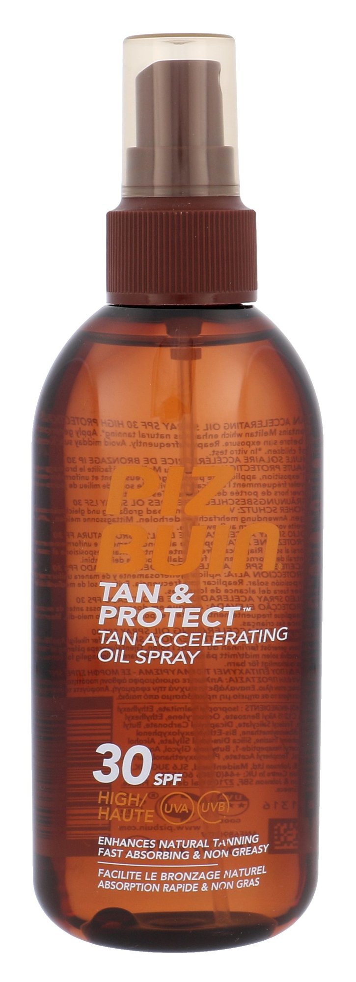 Piz Buin Tan & Protect Tan Accelerating Oil Spray 150ml įdegio losjonas (Pažeista pakuotė)
