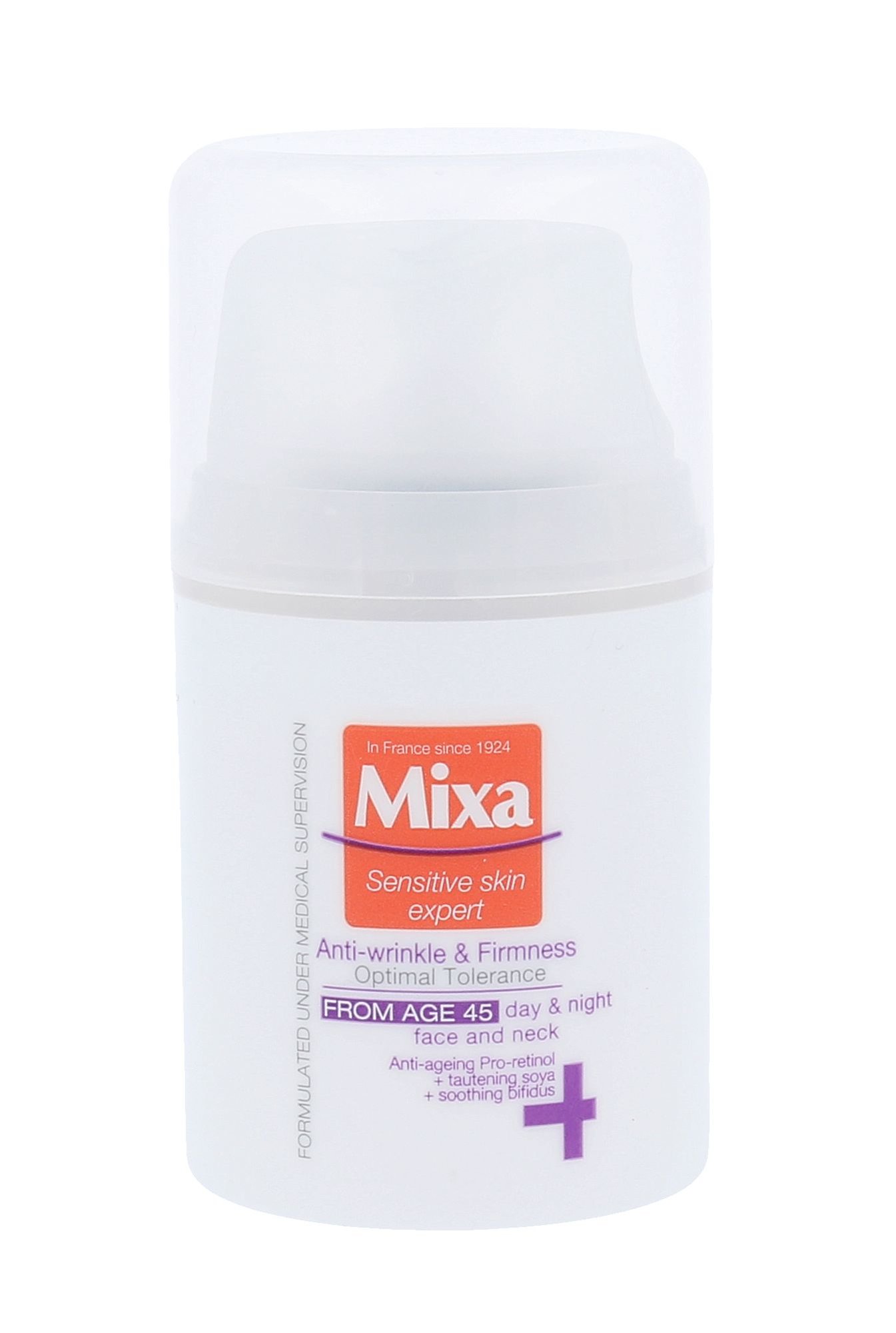 Mixa Optimal Tolerance Anti-Wrinkle & Radiance Cream 50ml dieninis kremas (Pažeista pakuotė)