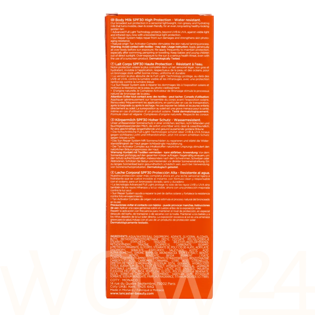 Lancaster Lancaster Sun Beauty Sublime Tan Body Milk SPF30 175 ml įdegio losjonas