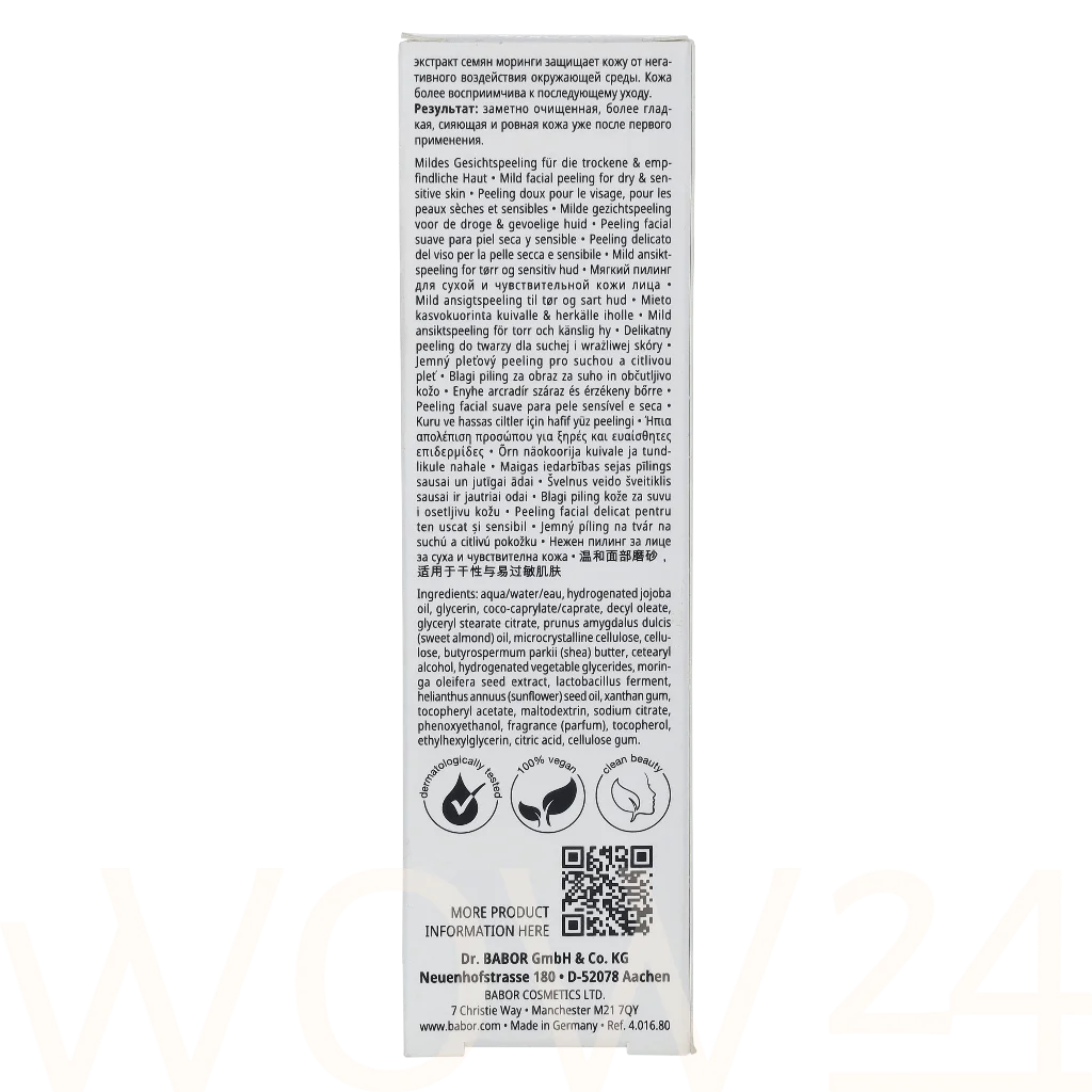 Babor Babor Cleansing Gentle Peeling 50 ml natūrali veido odos priežiūros priemonė