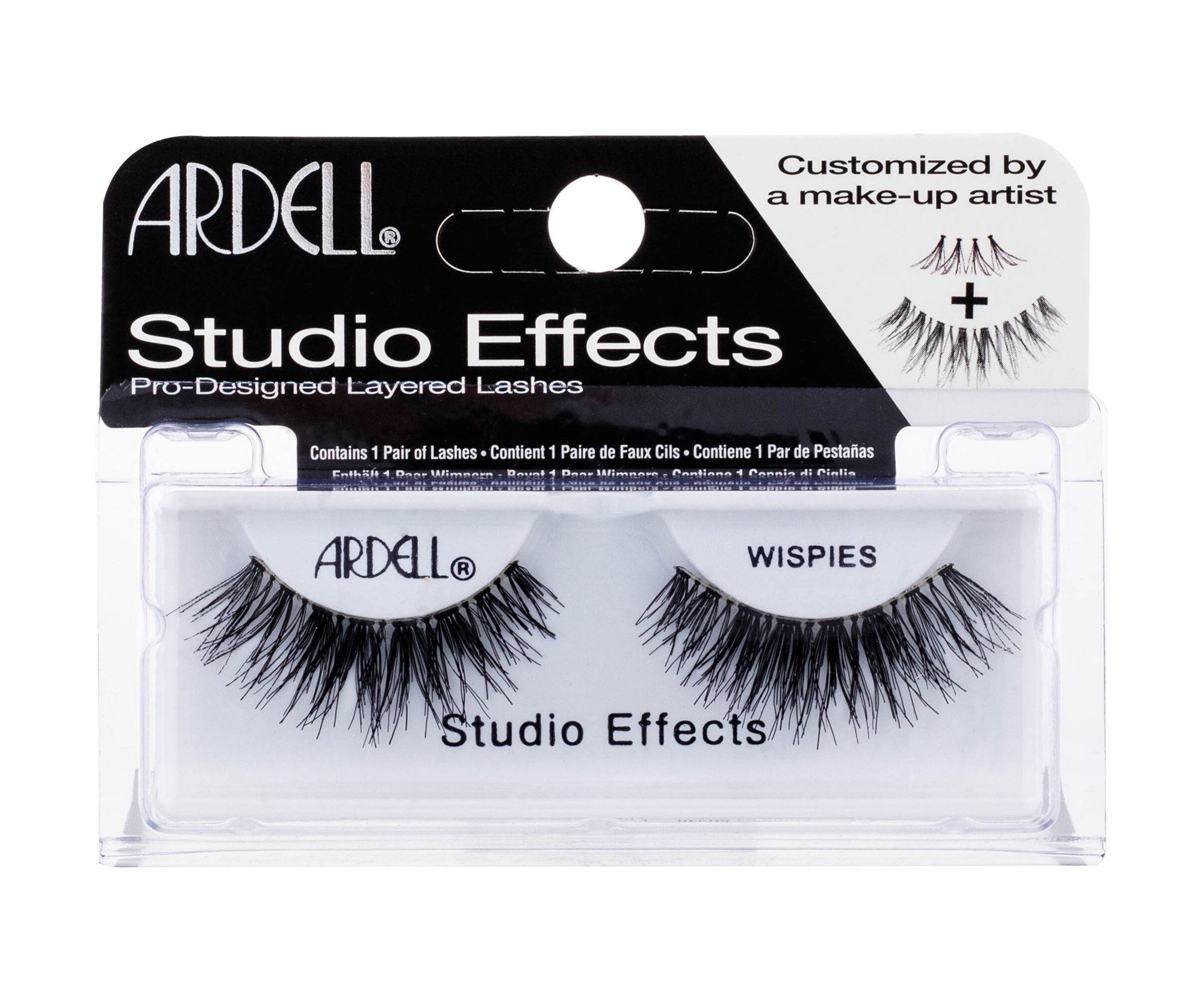 Ardell Studio Effects Wispies 1vnt dirbtinės blakstienos (Pažeista pakuotė)