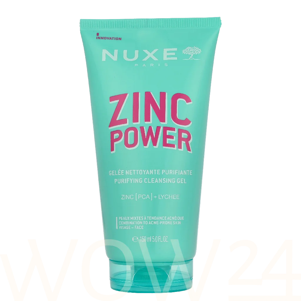 Nuxe Zinc Power Purifying Cleansing Gel Gelinis prausiklis Makiažo valiklis Unisex
