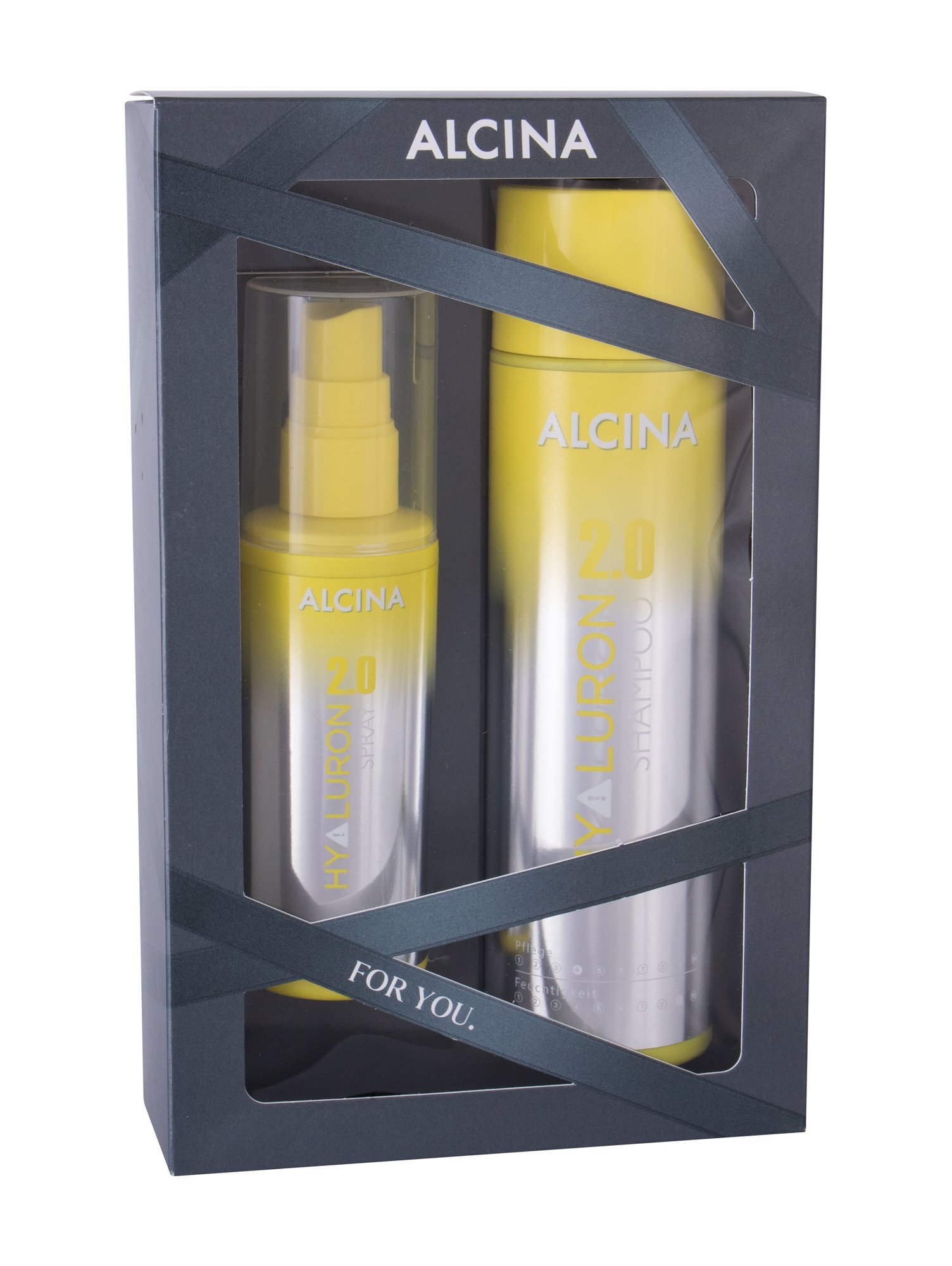 ALCINA Hyaluron 2.0 250ml Shampoo 250 ml + Hair Spray 100 ml šampūnas Rinkinys