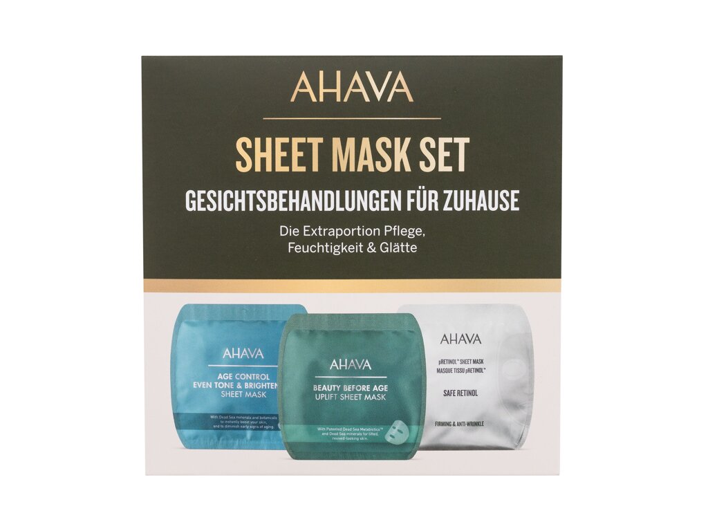 AHAVA Sheet Mask Set Veido kaukė