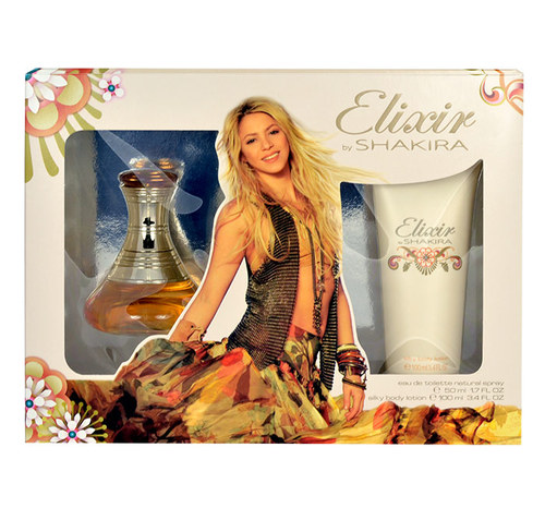 Shakira Elixir 50ml Edt 50ml + 100ml body lotion Kvepalai Moterims EDT Rinkinys (Pažeista pakuotė)