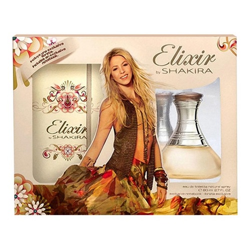 Shakira Elixir 80ml Edt 80ml + Diary Kvepalai Moterims EDT Rinkinys (Pažeista pakuotė)