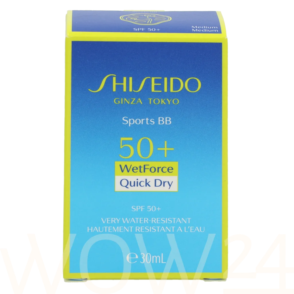 Shiseido Shiseido Sports BB Wetforce Quick Dry SPF50+ natūrali veido odos priežiūros priemonė